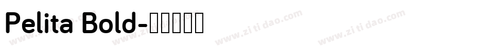 Pelita Bold字体转换